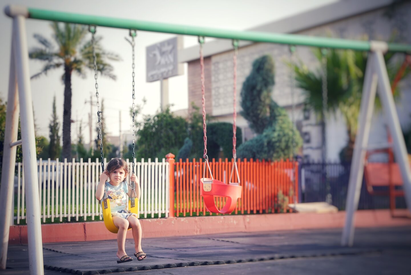 Children's play area at Swan Villages